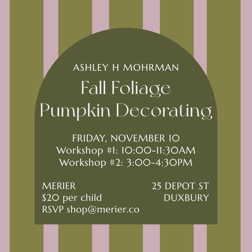 Fall Foliage Pumpkin Workshop