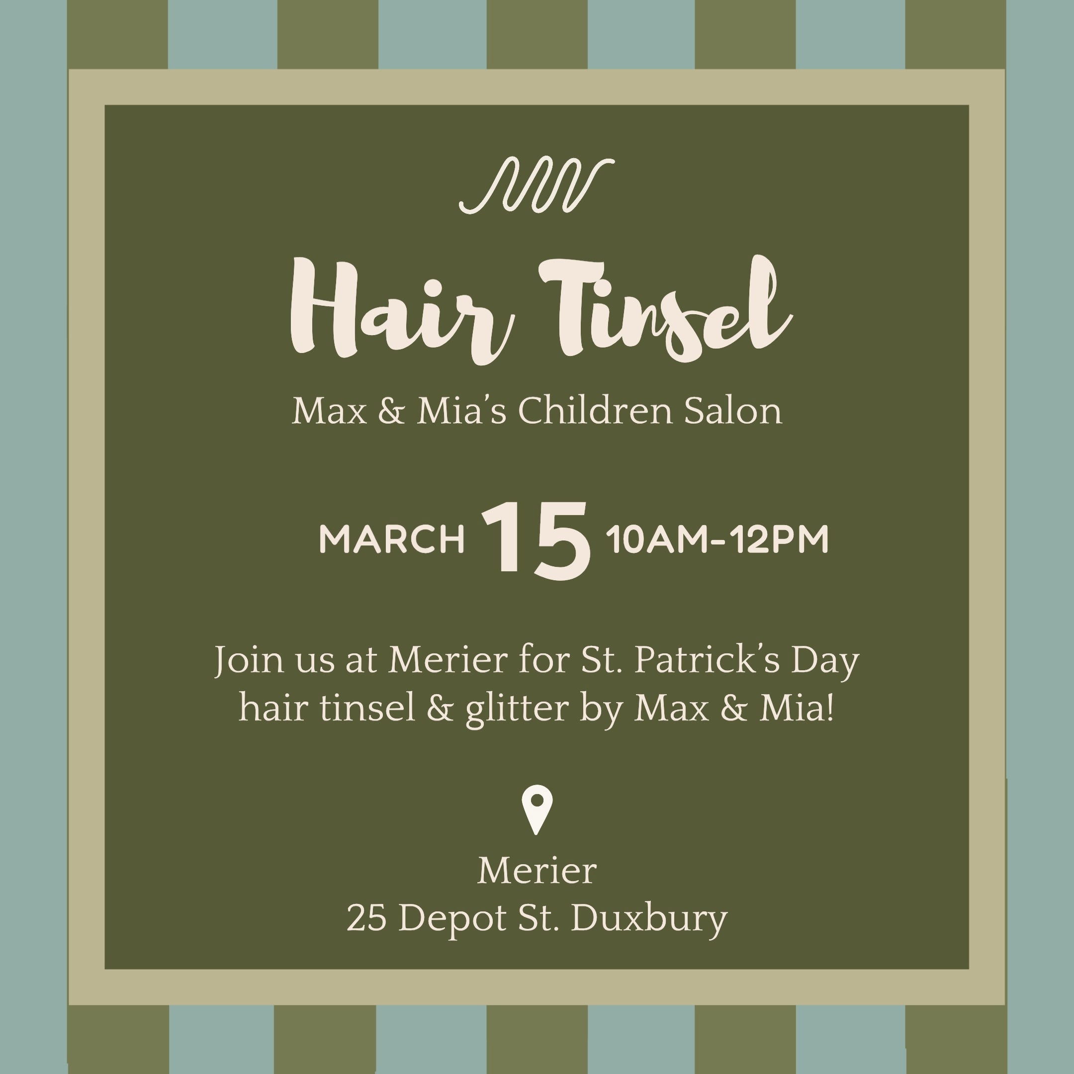 St. Patrick's Day Hair Tinsel & Glitter!