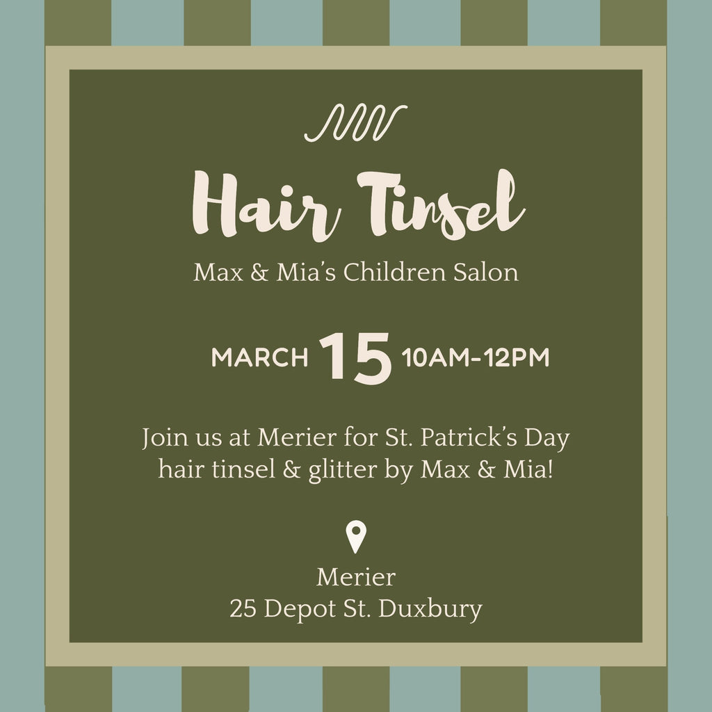 St. Patrick's Day Hair Tinsel & Glitter!