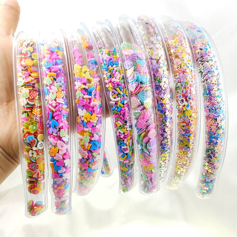 Sequin Hearts Headband