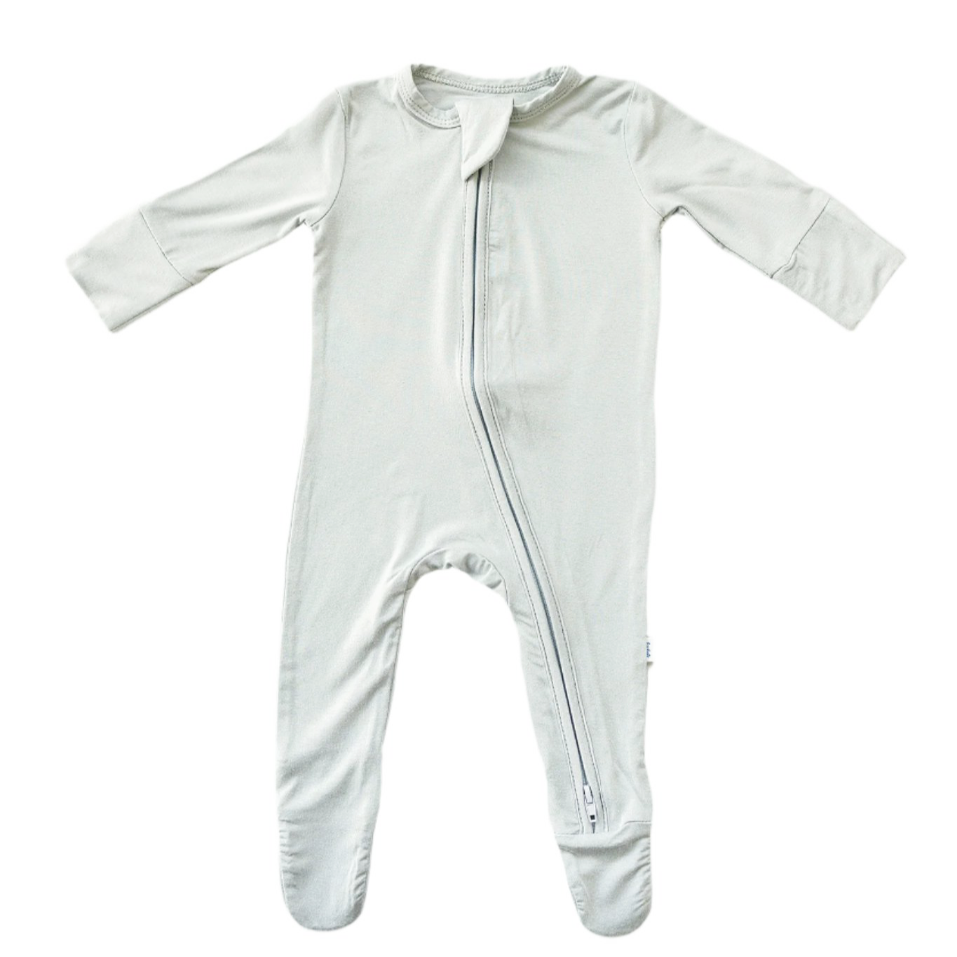 Zip Footie | Fog Grey