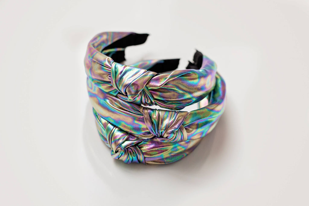 Lamé Knot Headband - Pink