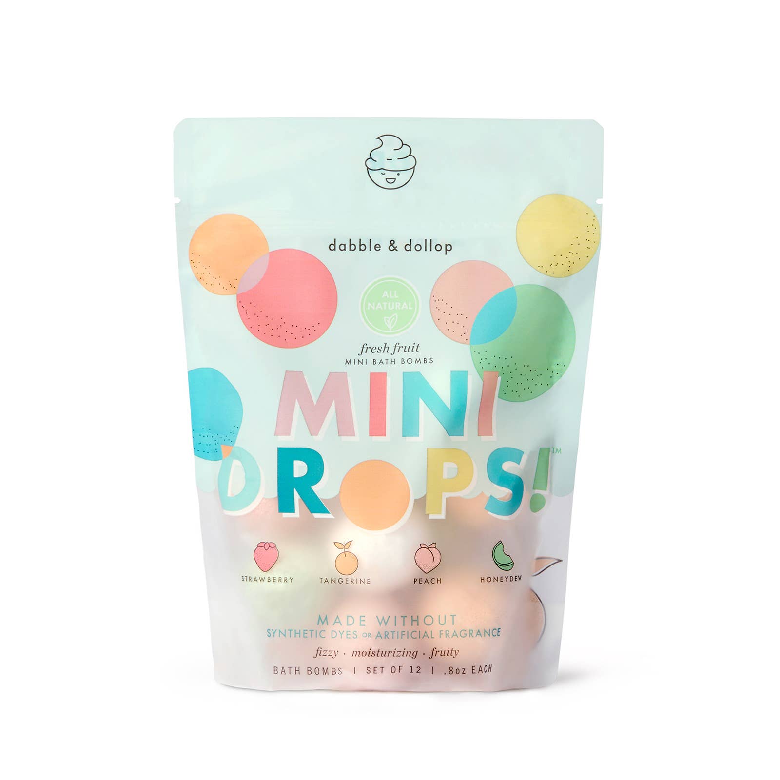 Mini Drops® Bath Bombs - All-Natural Fresh Fruit