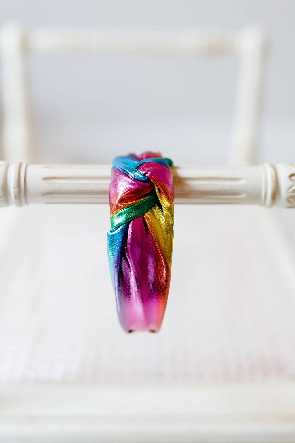 Lamé Knot Headband - Pink