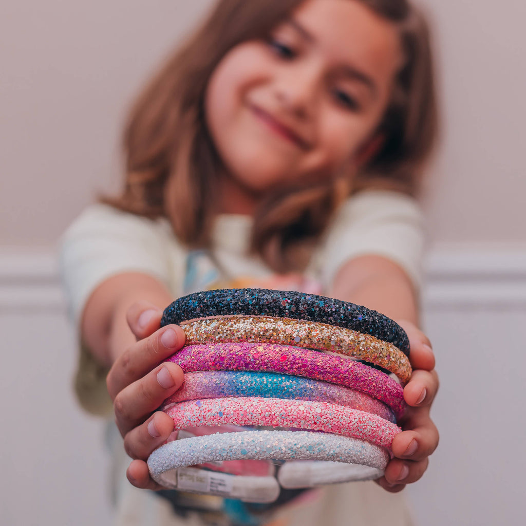 Thin Glitter Headband | Purple