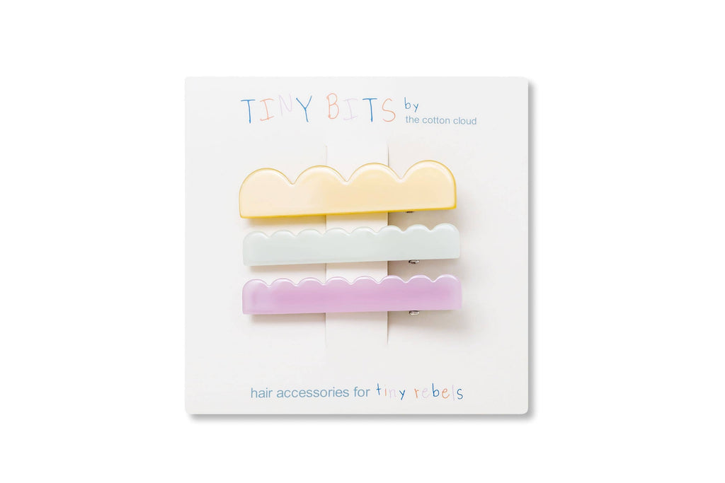 Hair Pins 3-Set Waves Pastel