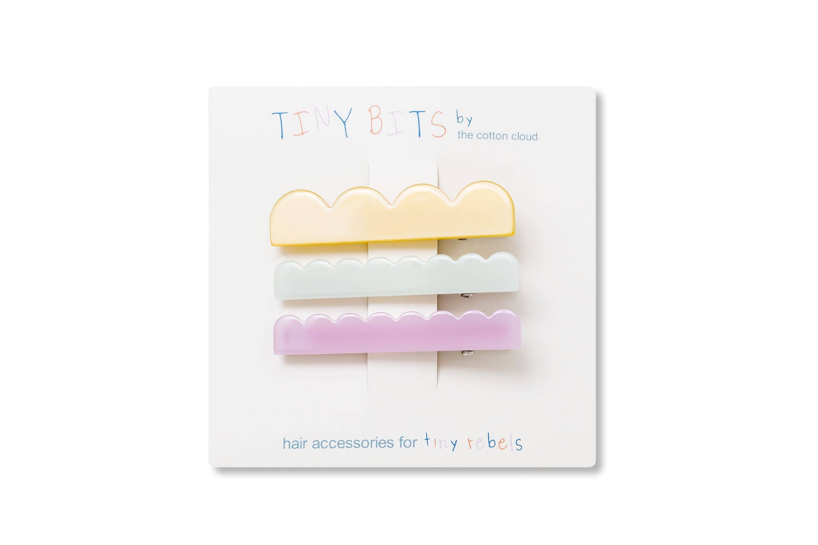 Hair Pins 3-Set Waves Pastel