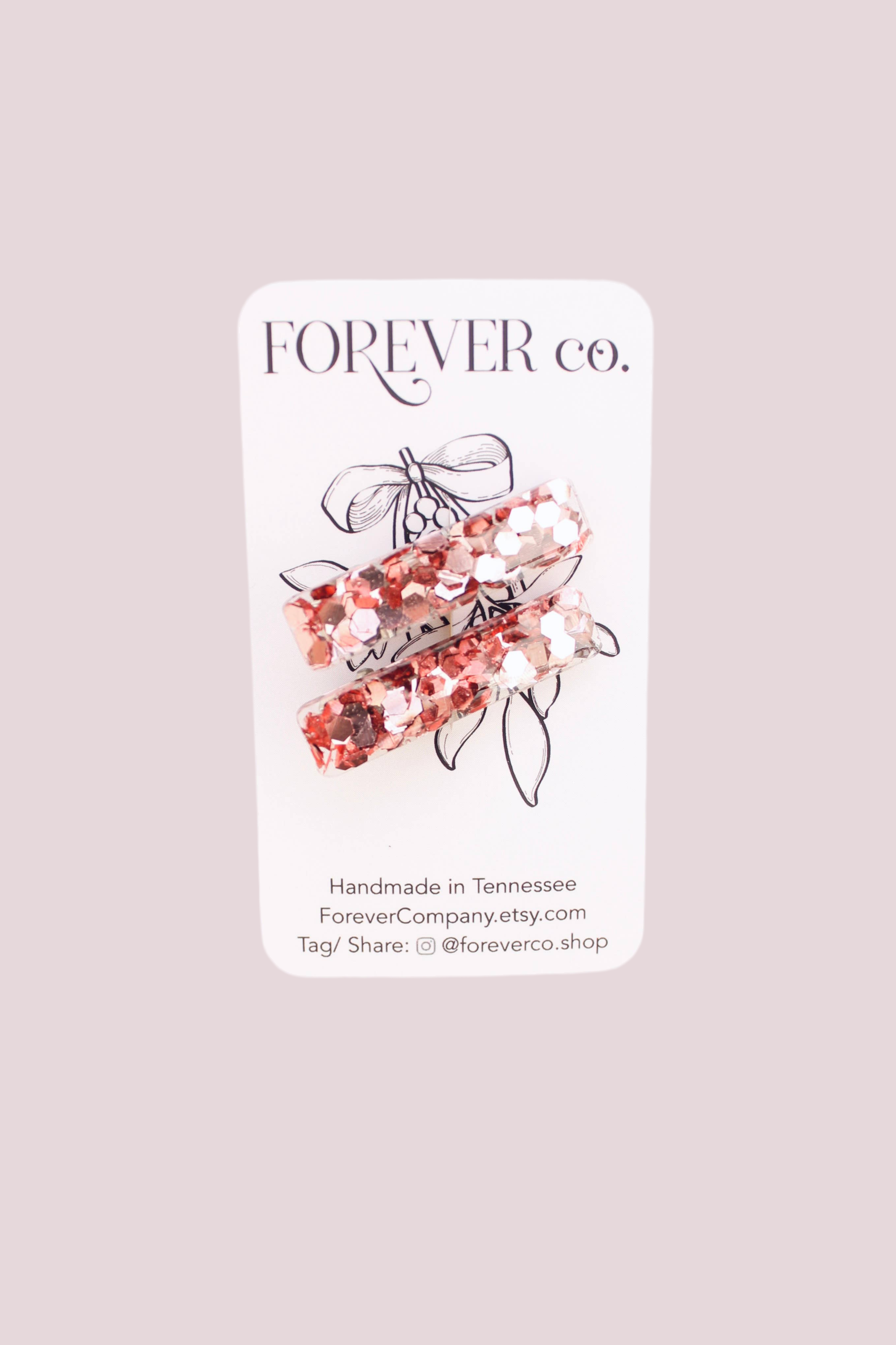 Mini Hair Clips - Rose Gold