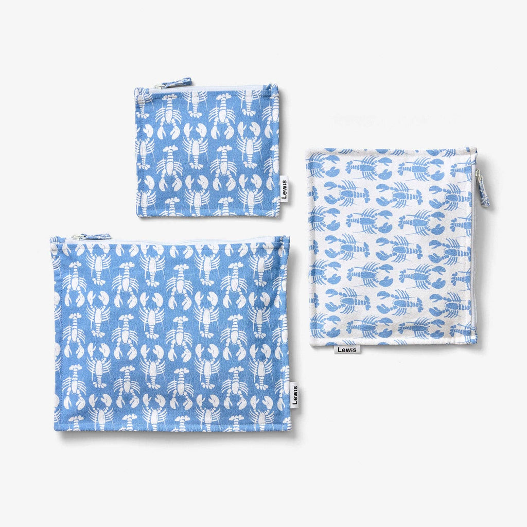 Zip Pouch Set - Lobster | Pacific