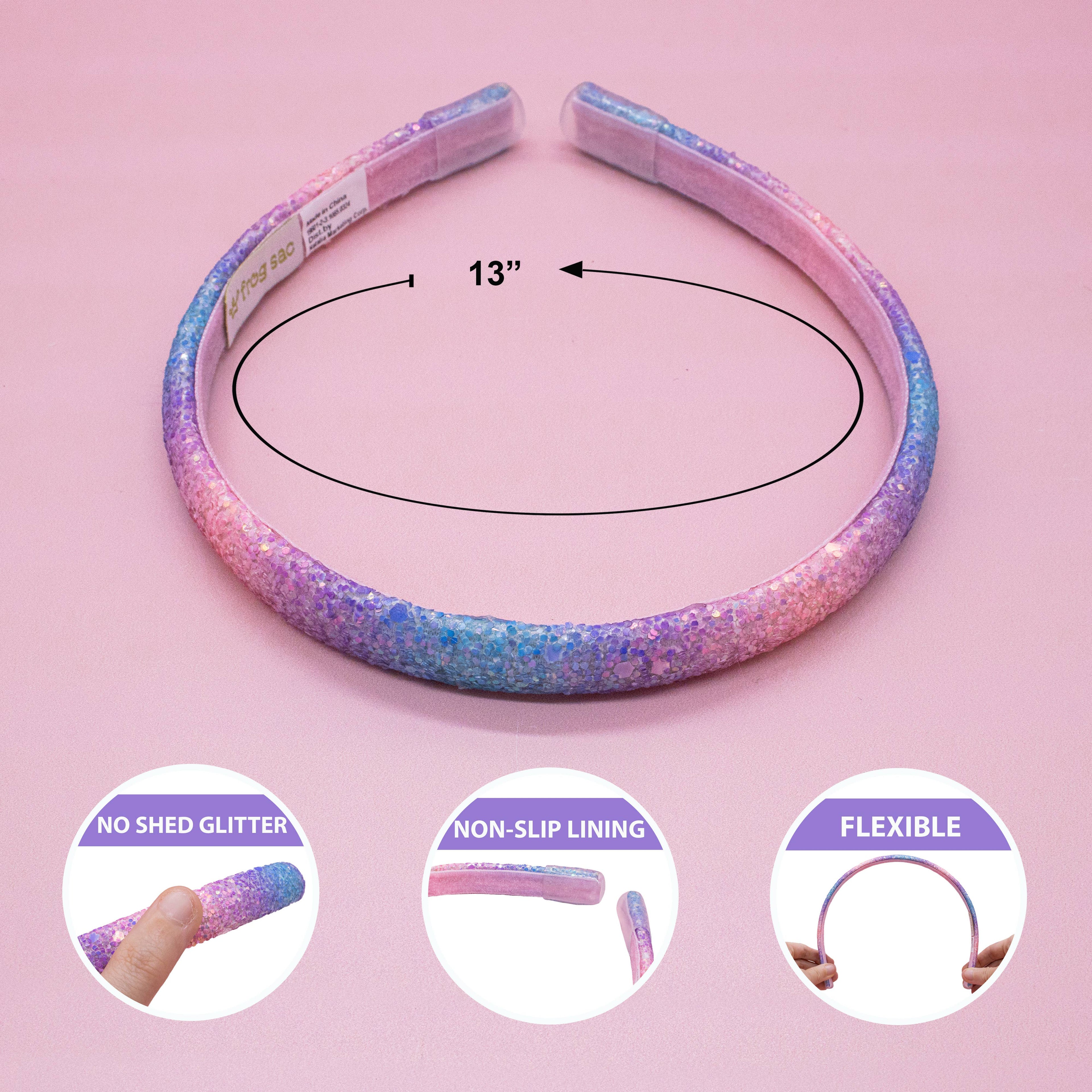 Thin Glitter Headband | Pink