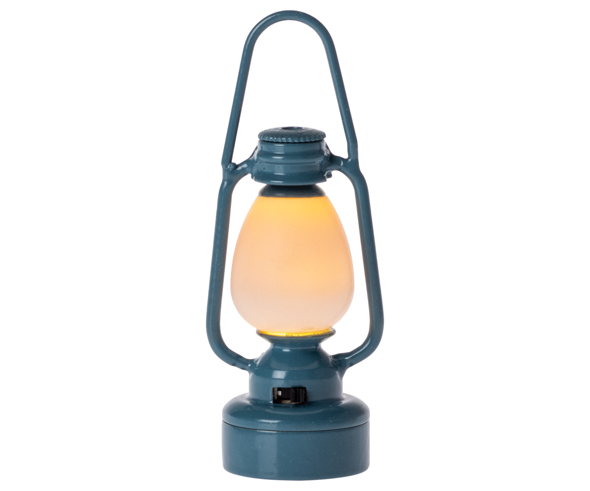Vintage Lantern, Mouse - Blue
