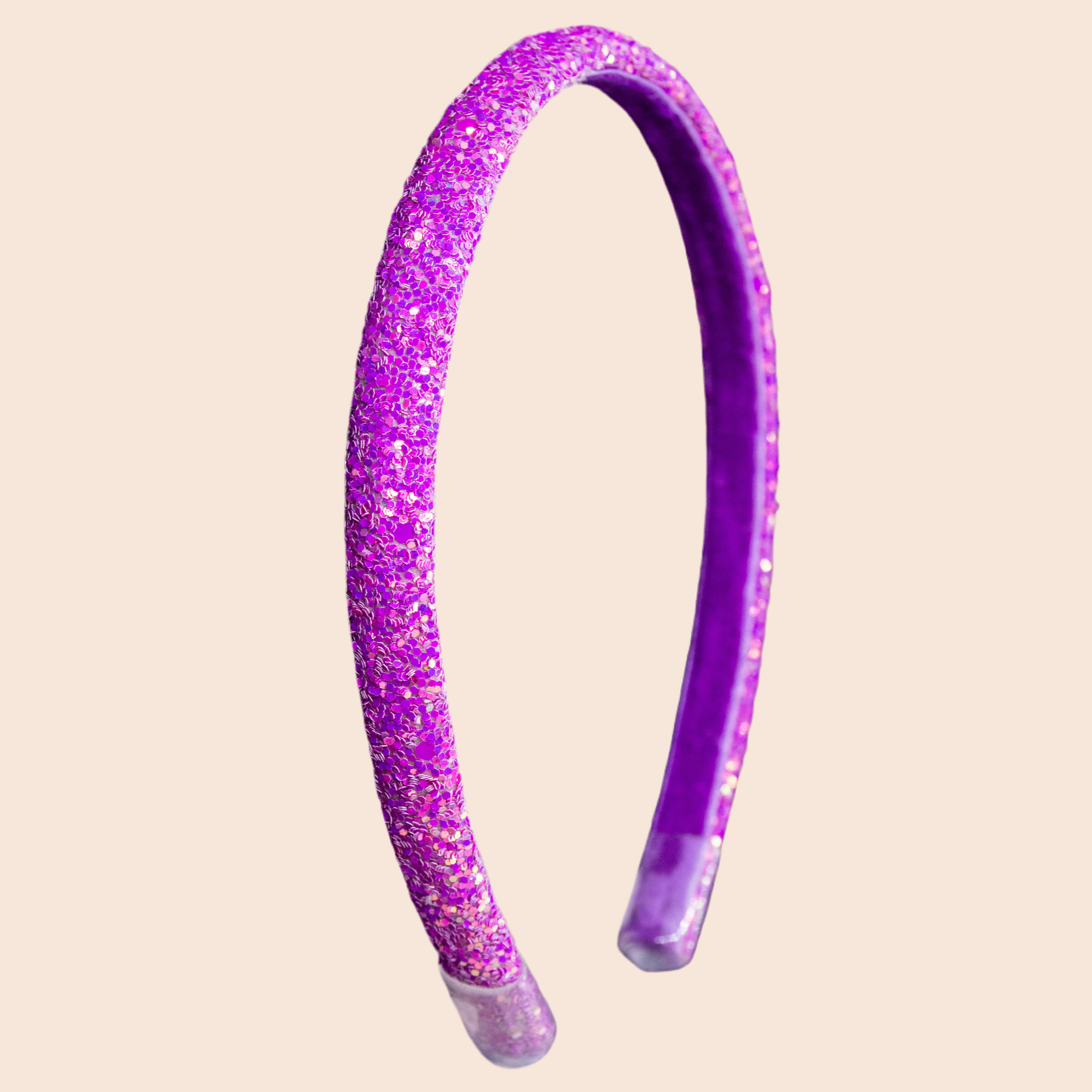 Thin Glitter Headband | Purple
