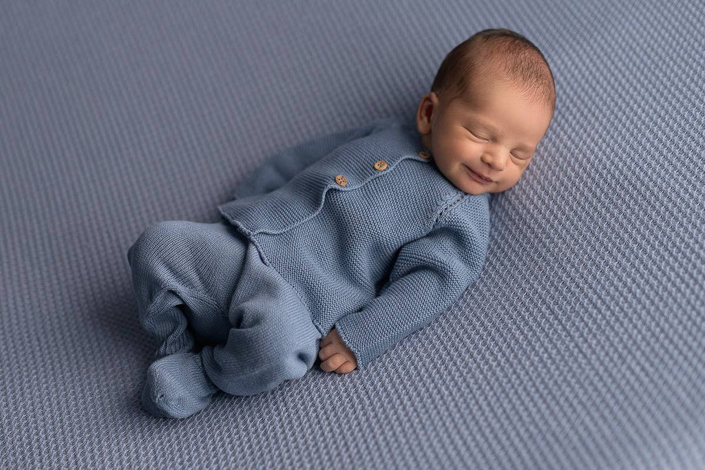 Baby Sweater and Pants Set in Jeans