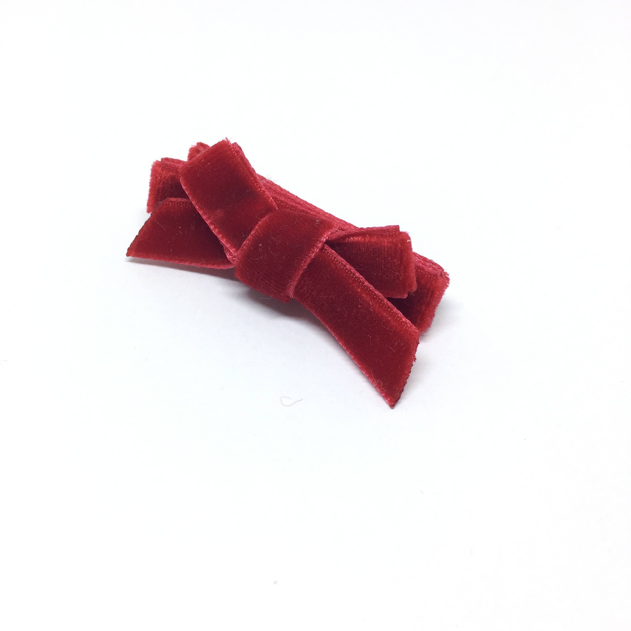 Red Velvet Mini Hair Bow