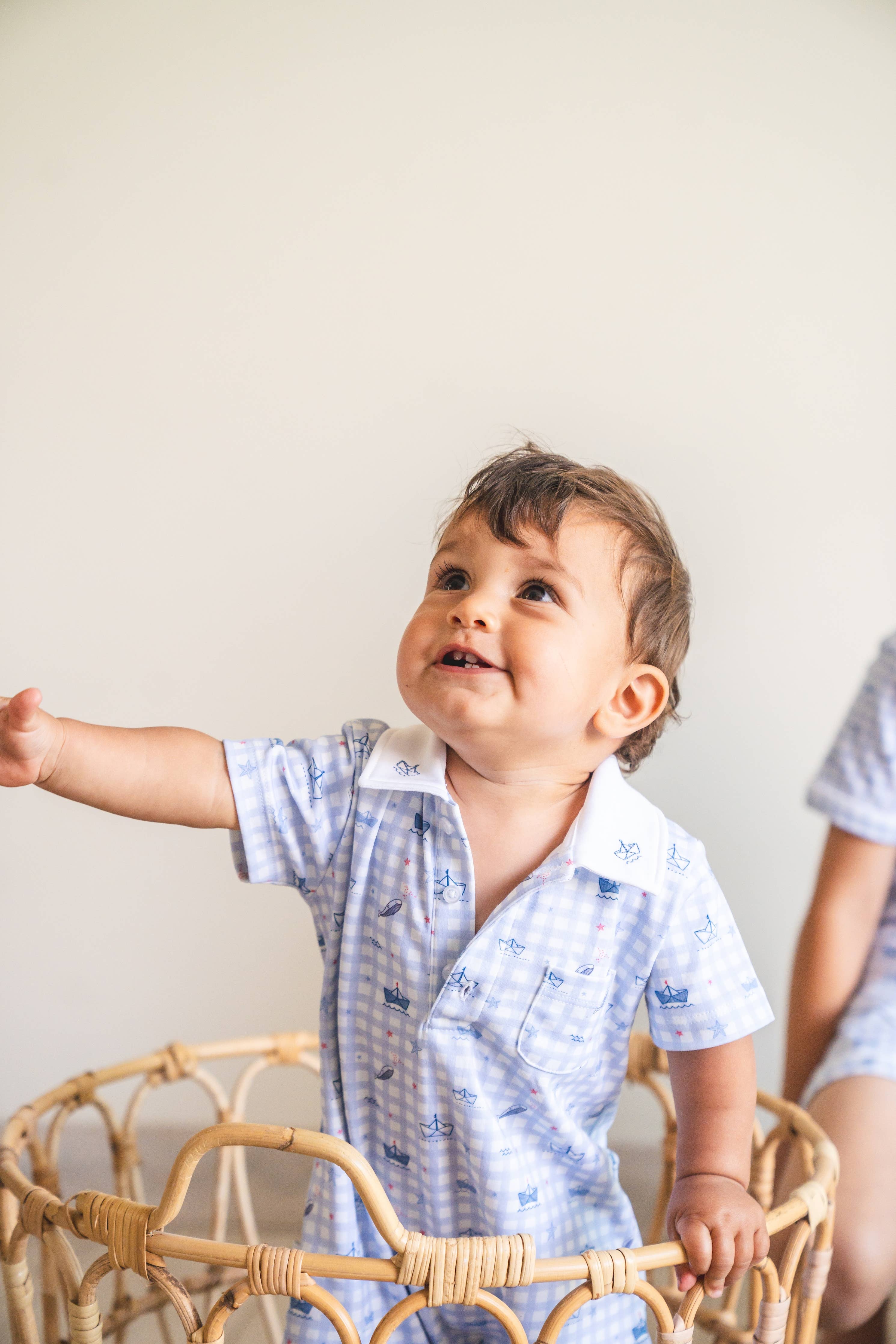 Sailors Pima Baby Romper