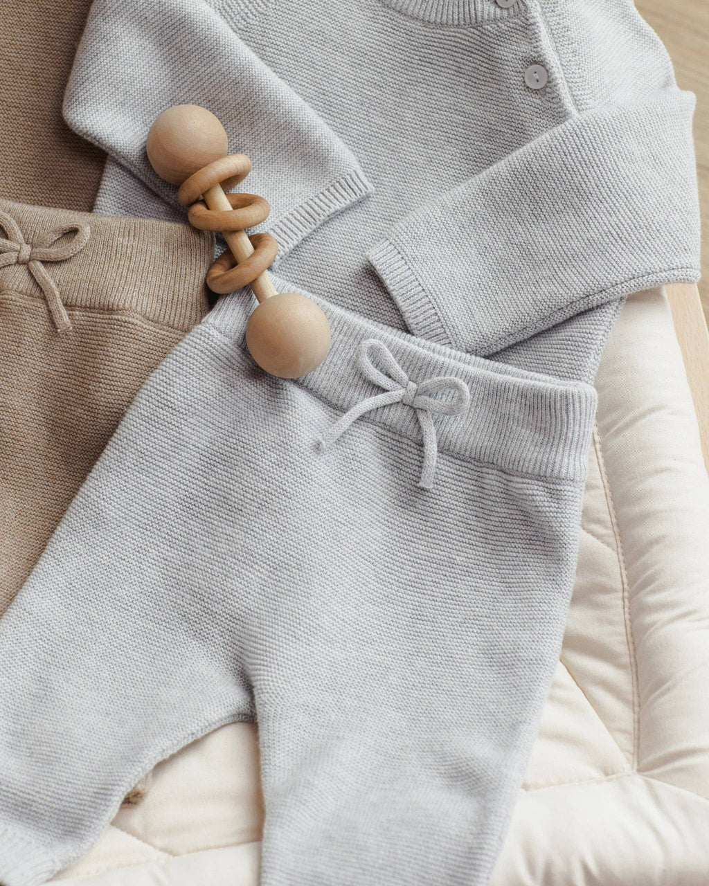 Knit Pant | Heathered Dusty Blue