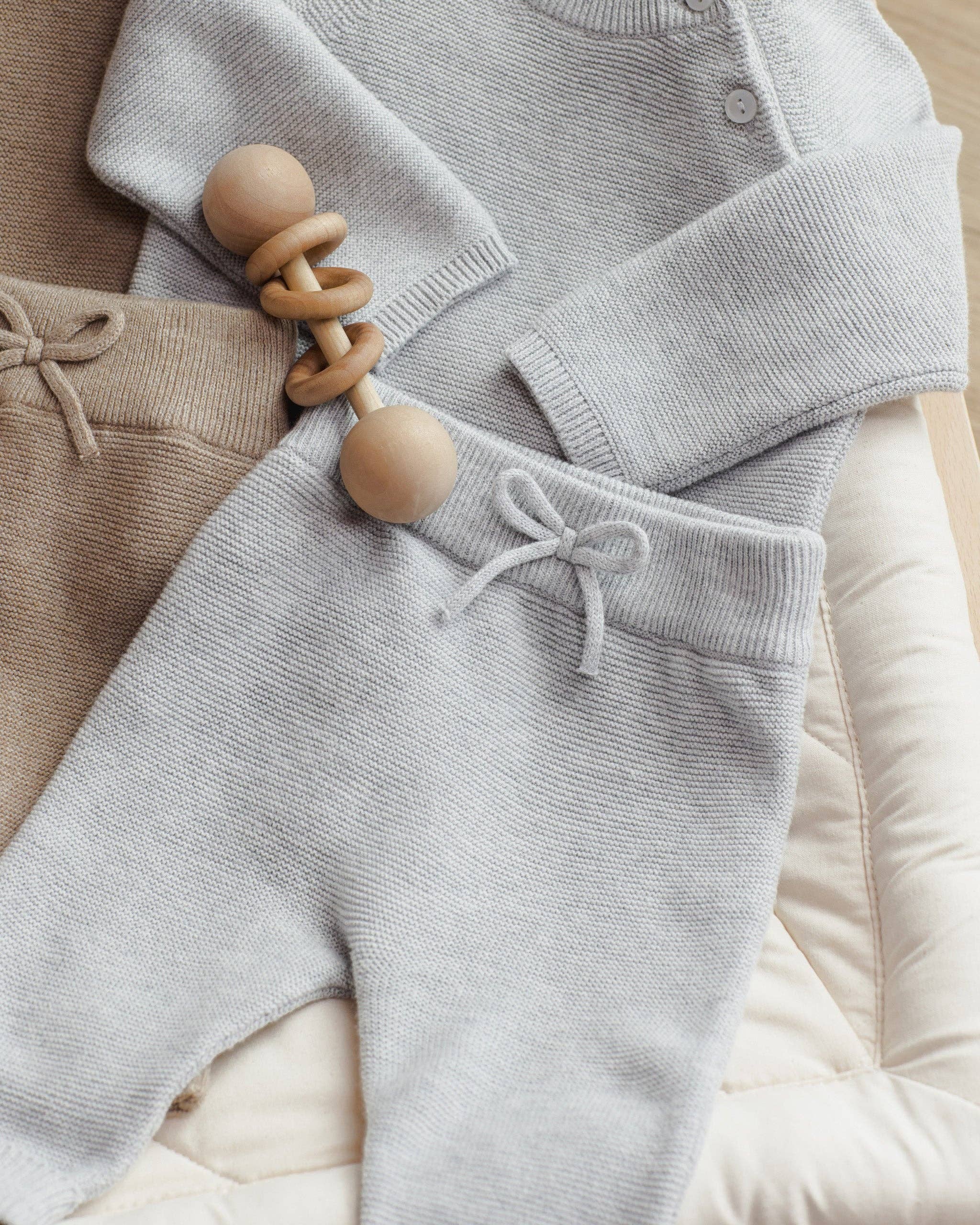 Knit Pant | Heathered Dusty Blue