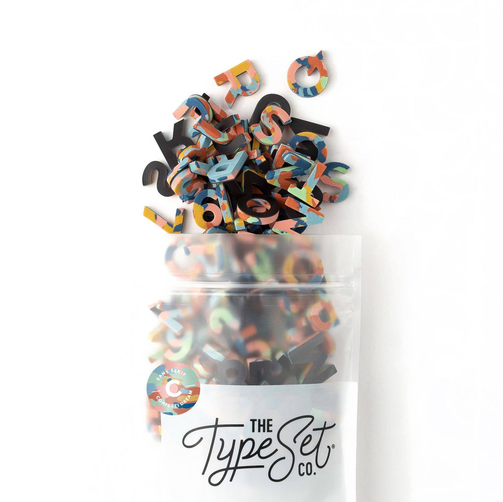 Confetti 200pcs 1-inch Magnetic Letters: Confetti Prep