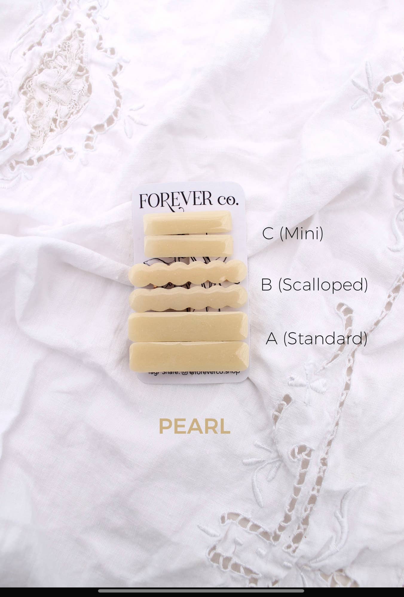 Mini Hair Clips - Sage