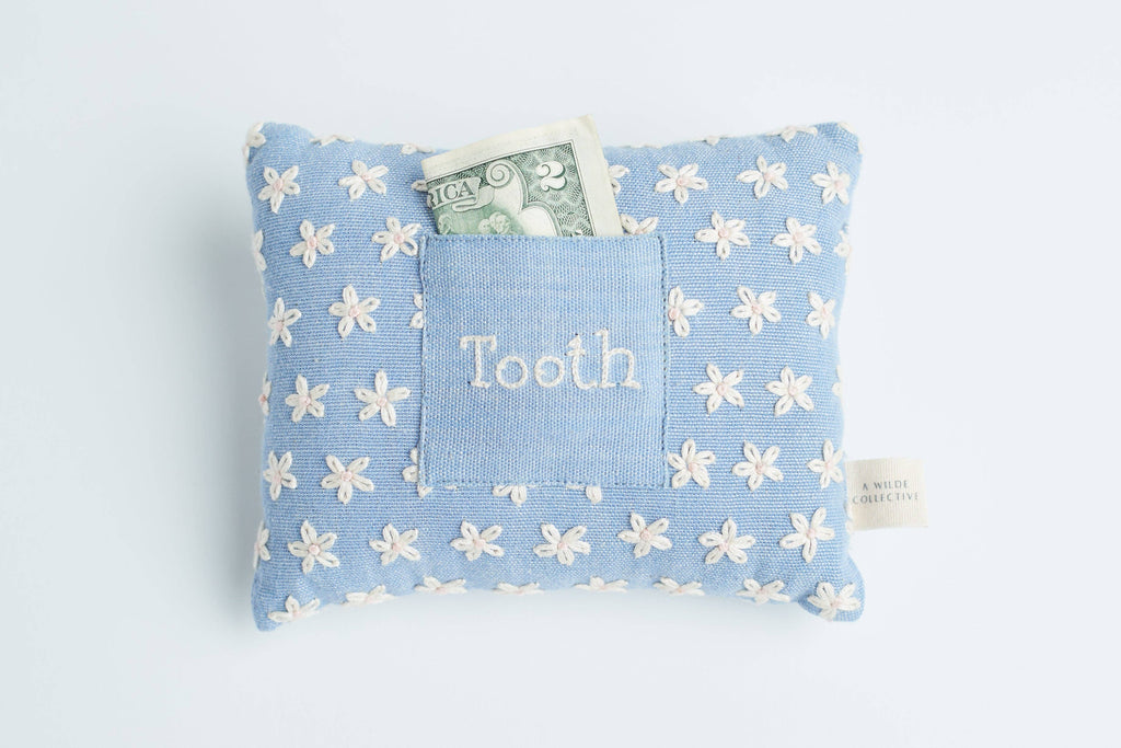 Handwoven Floral Tooth Fairy Pillow