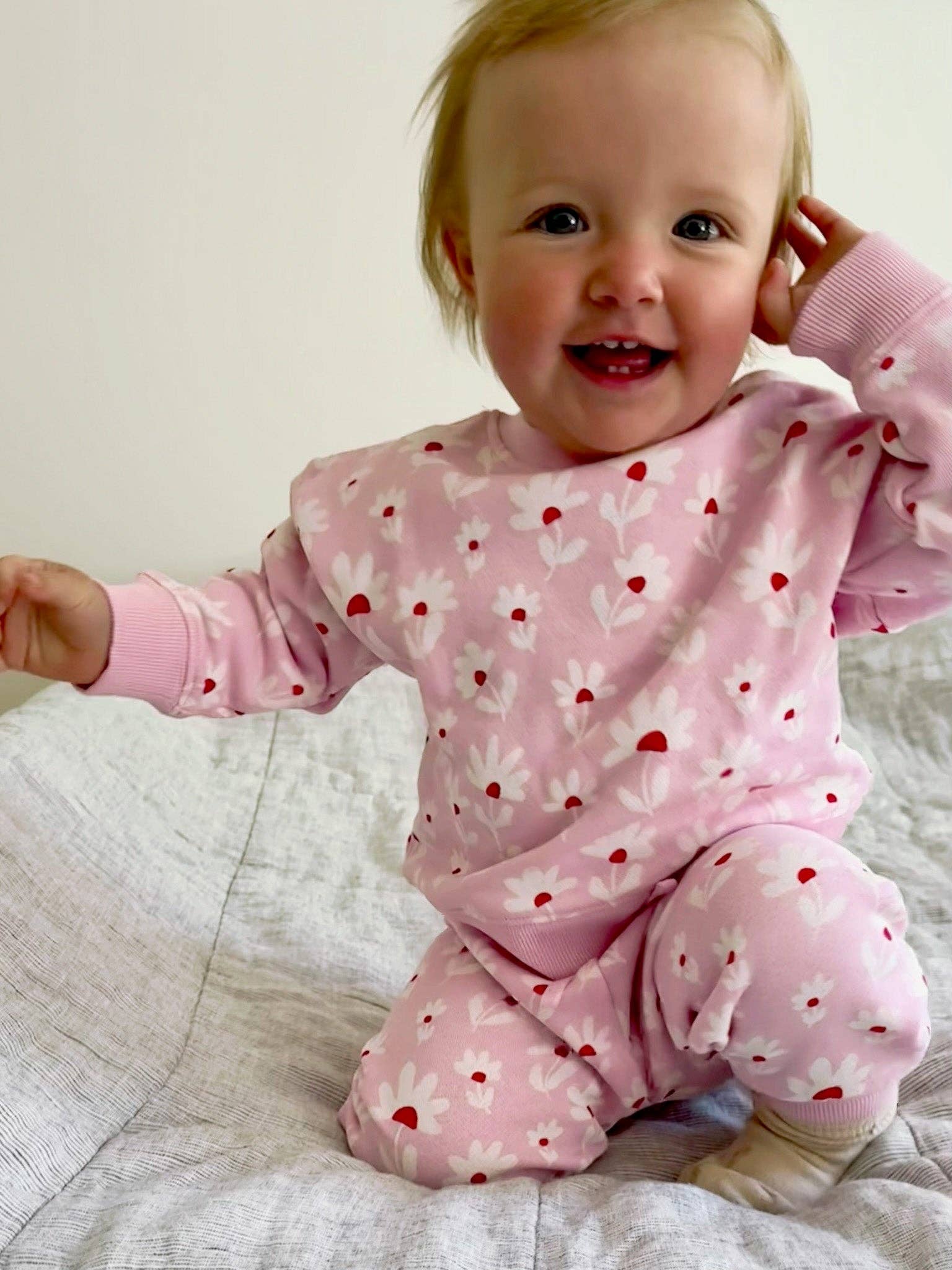 Baby Sweatpants - Flower Field | Peony