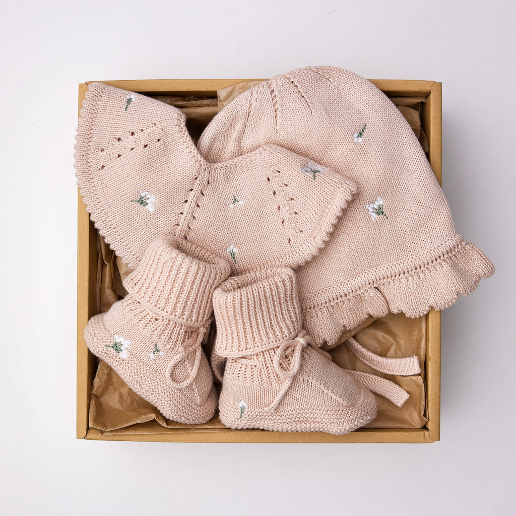 Gift Set - Flowers on Mellow Rose