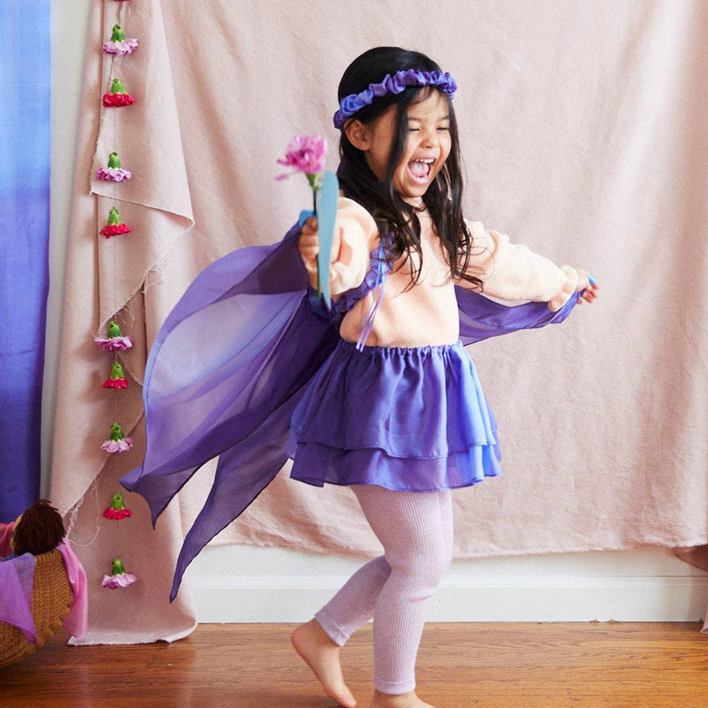 Silk Butterfly Garland, Ribbon Headpiece