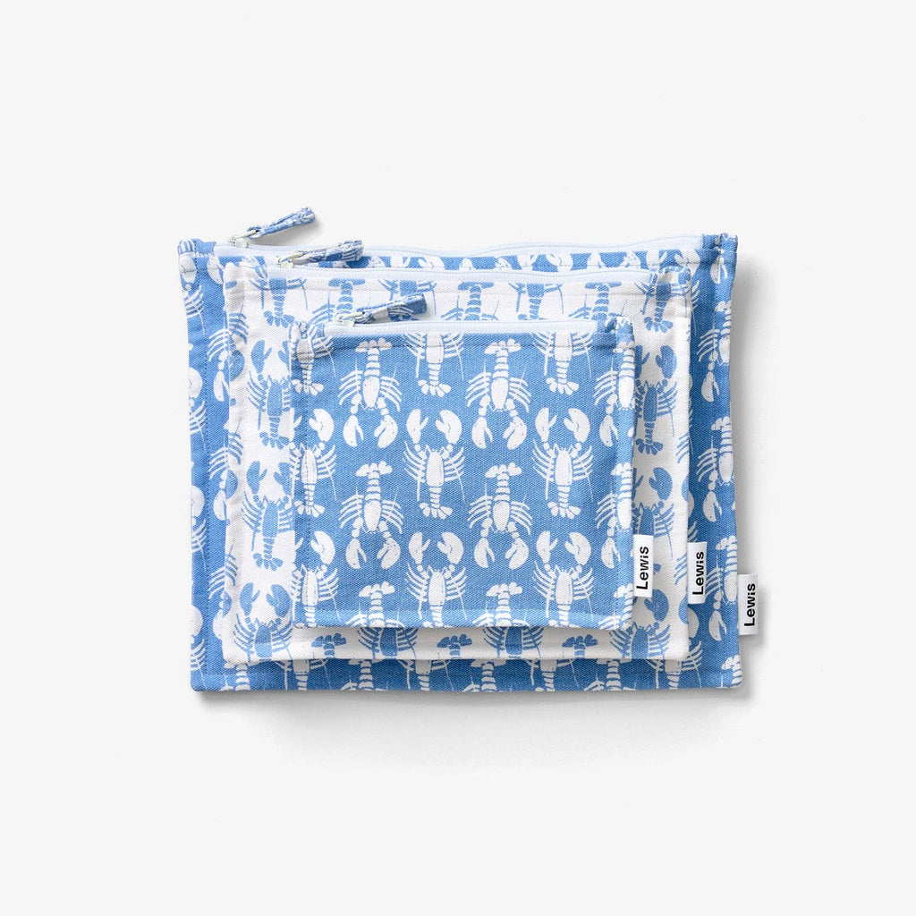 Zip Pouch Set - Lobster | Pacific