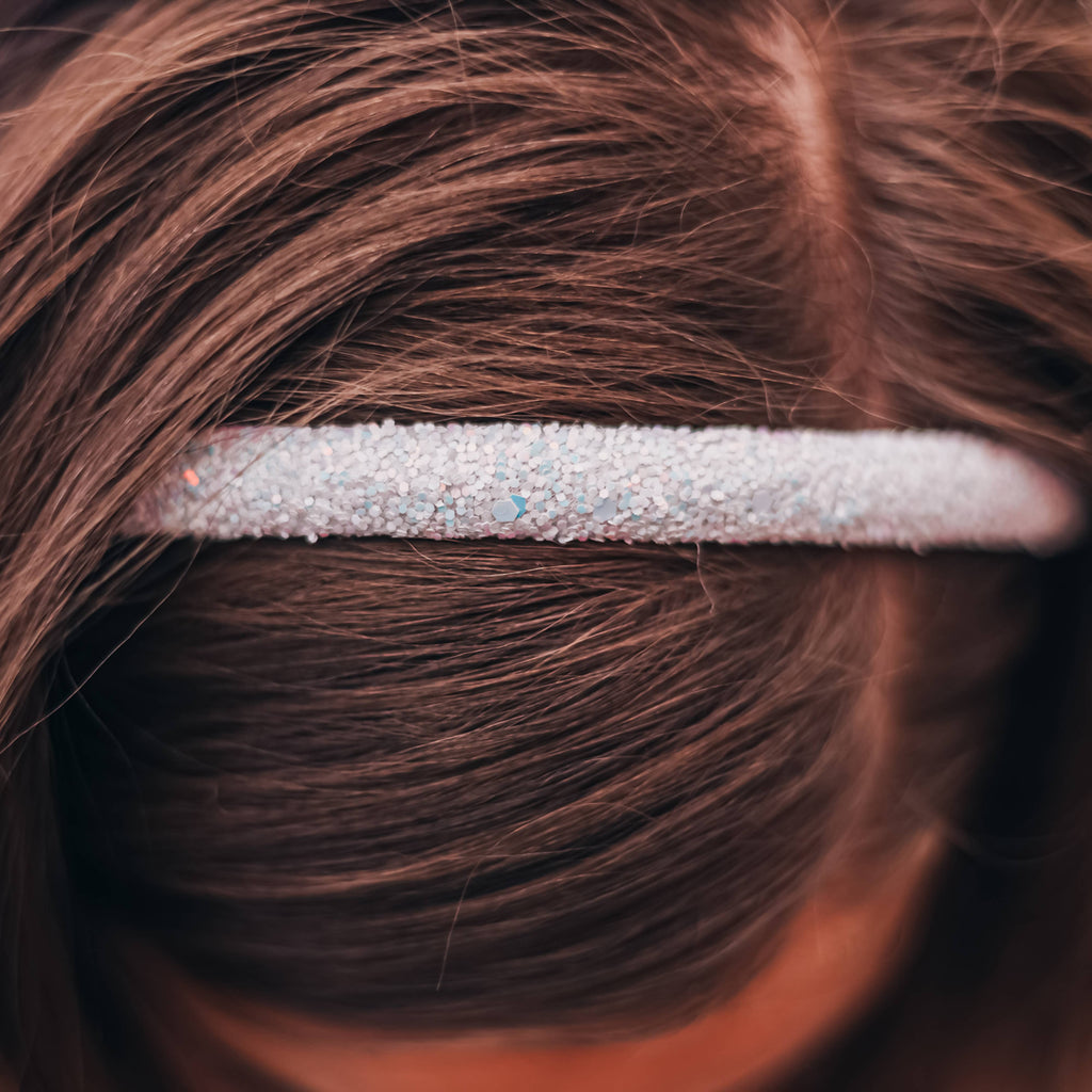 Thin Glitter Headband | Pink
