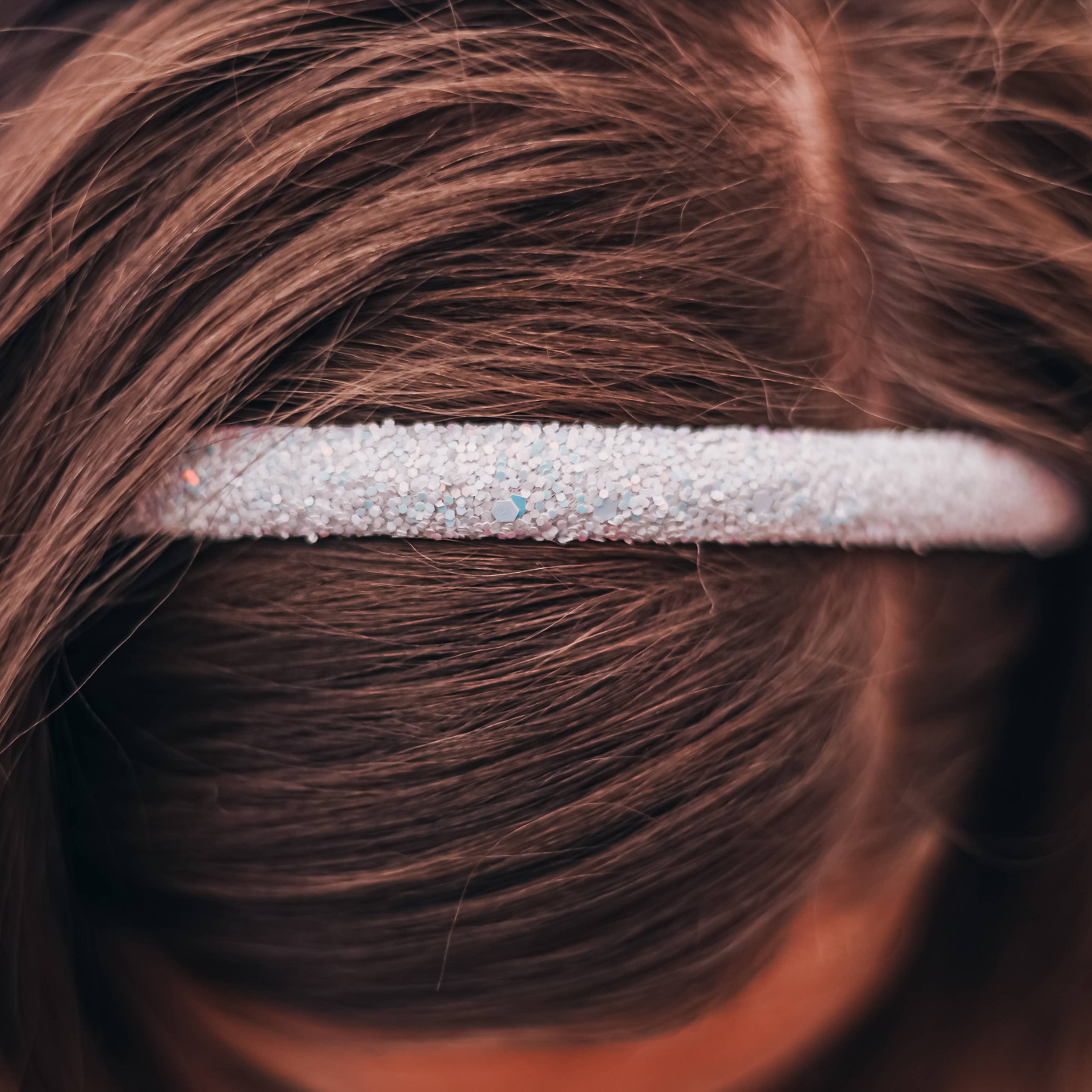 Thin Glitter Headband | Pink