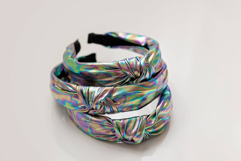 Lamé Knot Headband - Pink