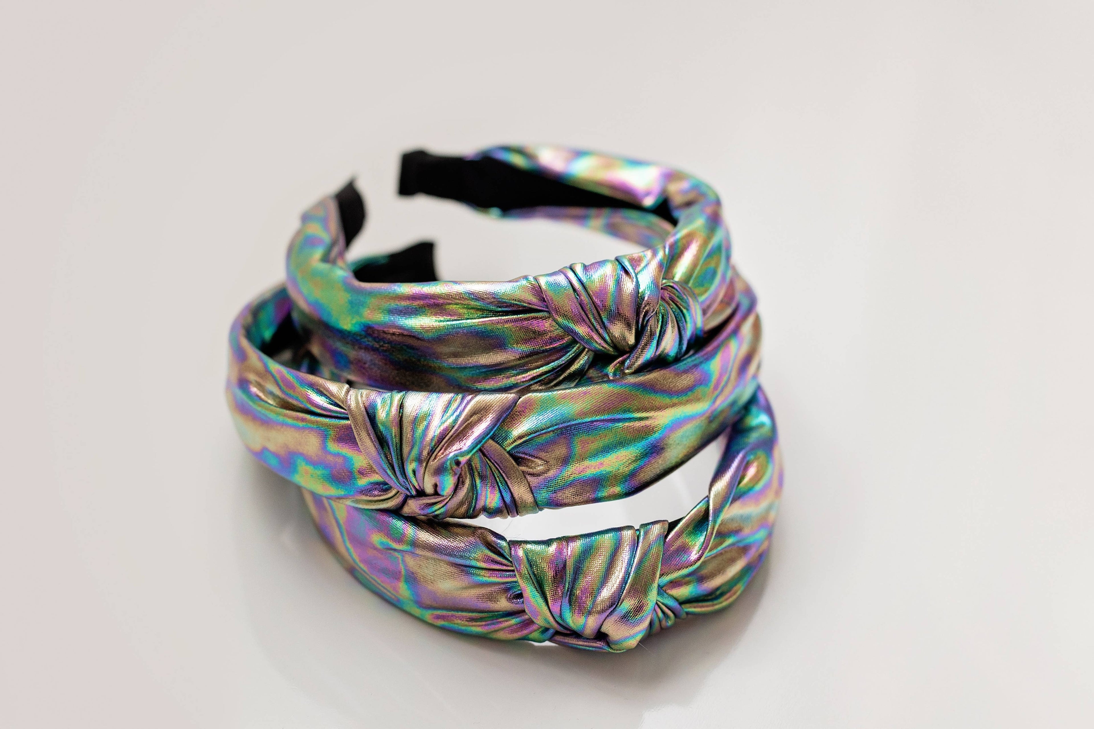 Lamé Knot Headband - Pink