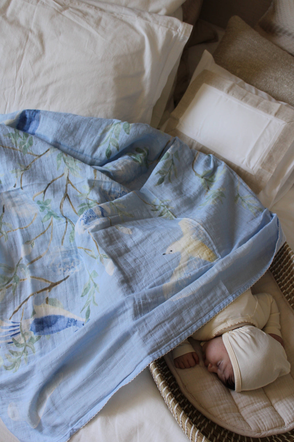 The Dove Muslin Blanket