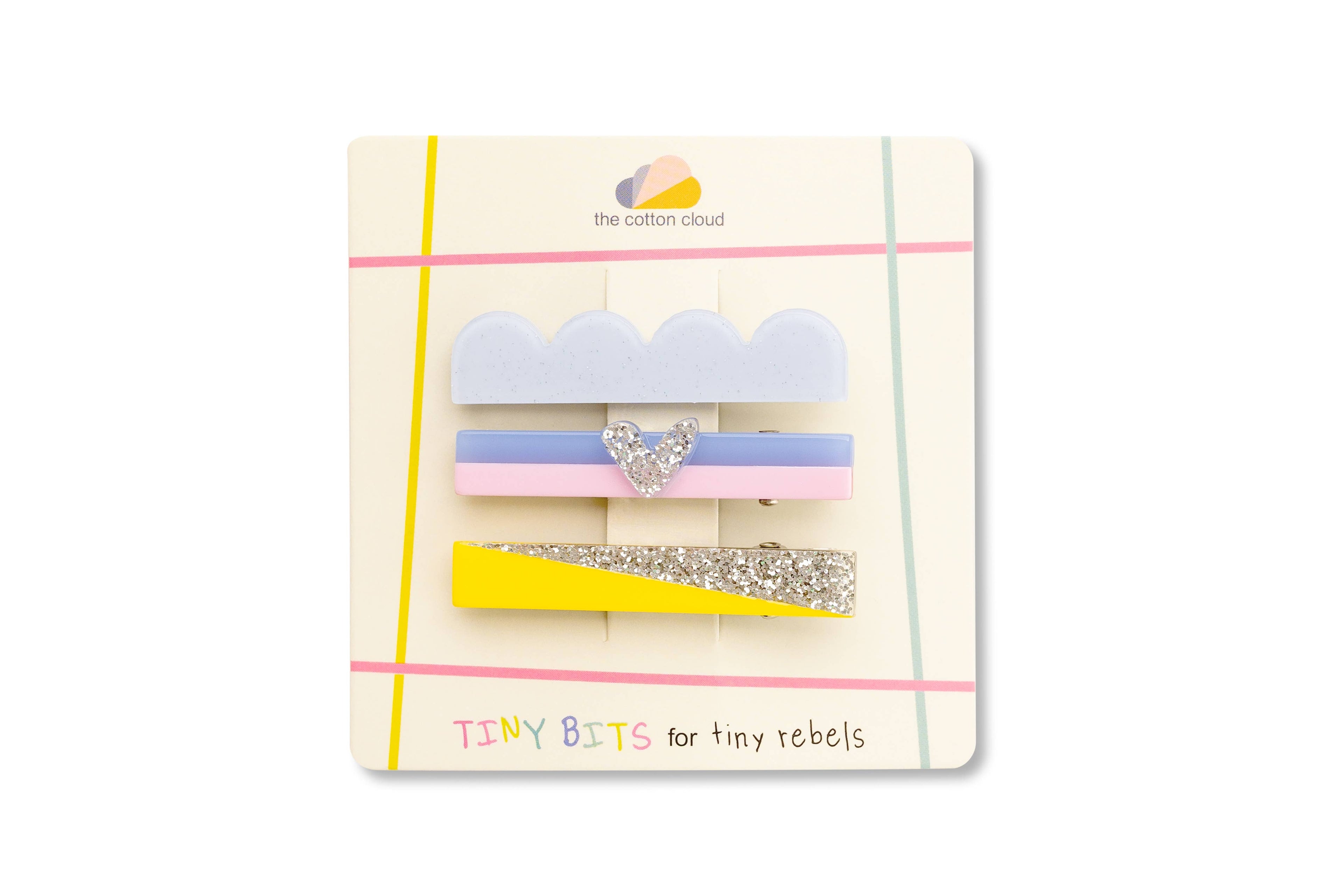 Hair Pins 3-Set Glitter