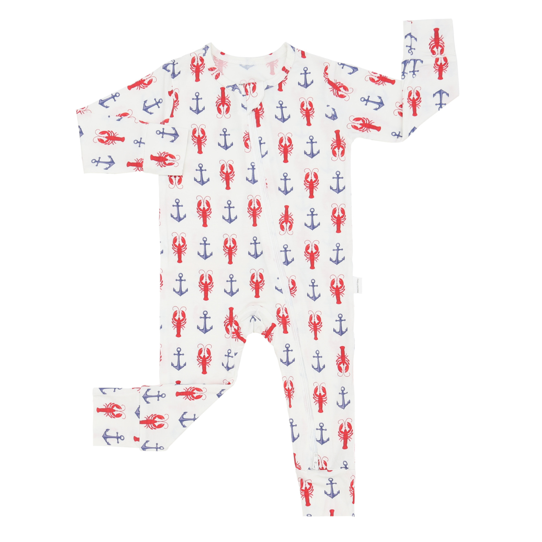 Cape Cod Lobster Zippered Romper