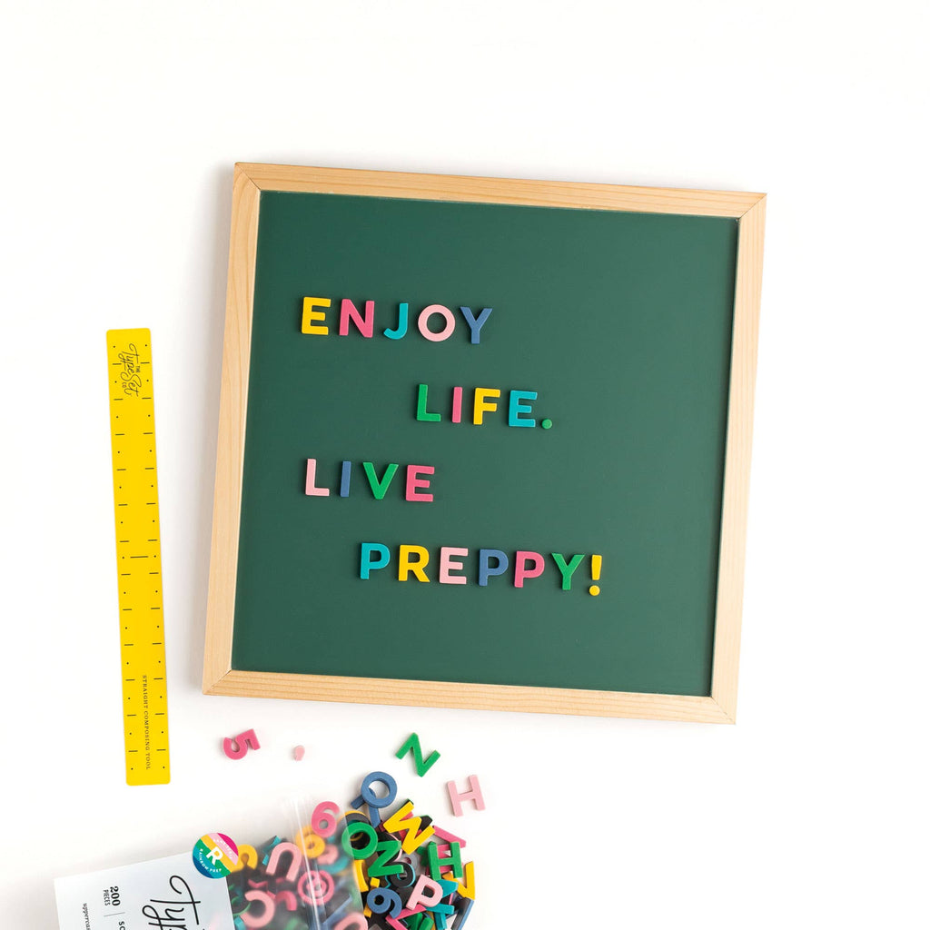Rainbow 200pcs 1-inch Magnetic Letters: Rainbow Pop
