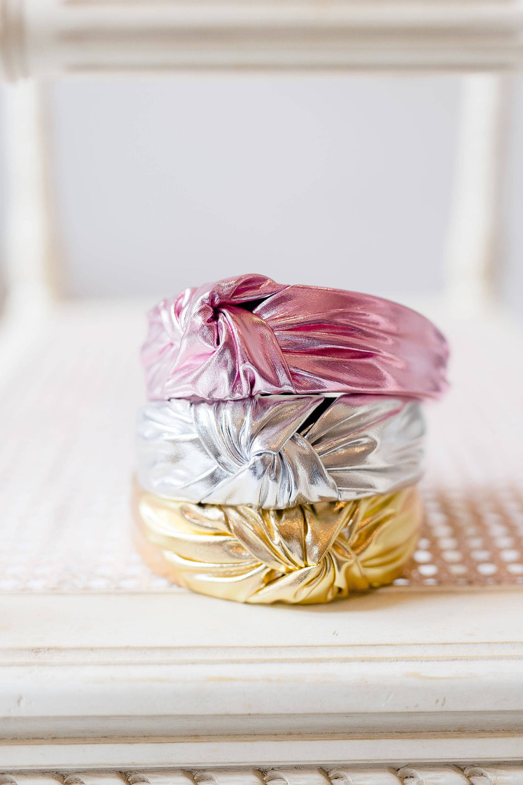 Lamé Knot Headband - Gold