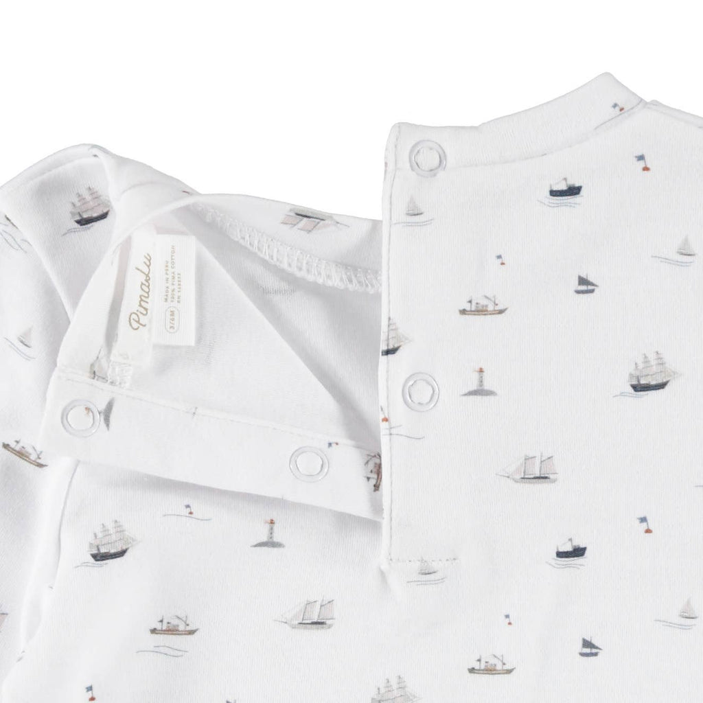 Pajamas Two Piece Set - Sailboats