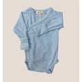 Long Kimono Pima Bodysuit - Light Blue