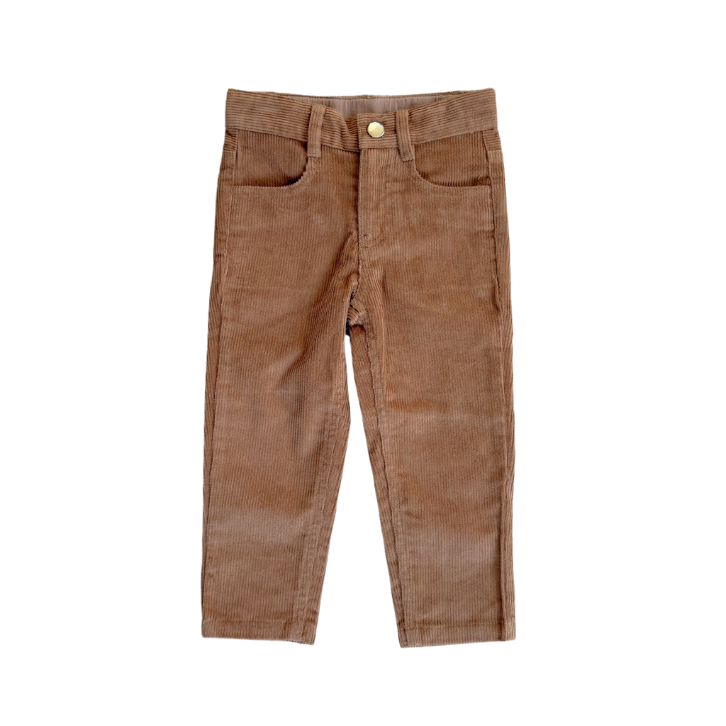 Corduroy Pants - Caramel Bronze