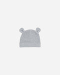 Baby Bear Beanie | Heathered Dusty Blue