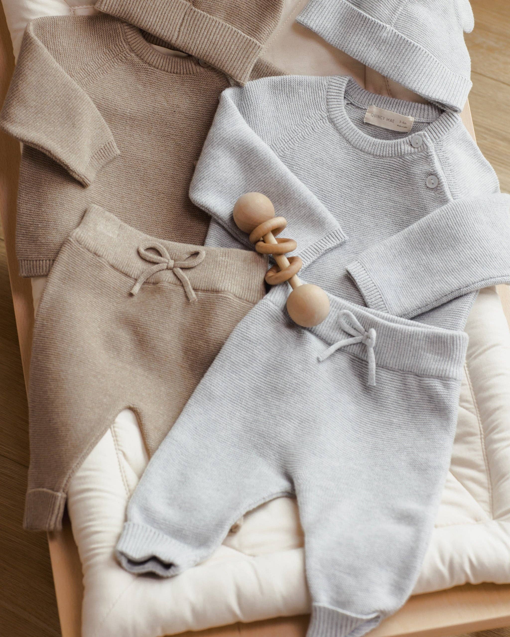 Bailey Knit Sweater | Heathered Dusty Blue