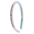Thin Floral Headband - Aqua