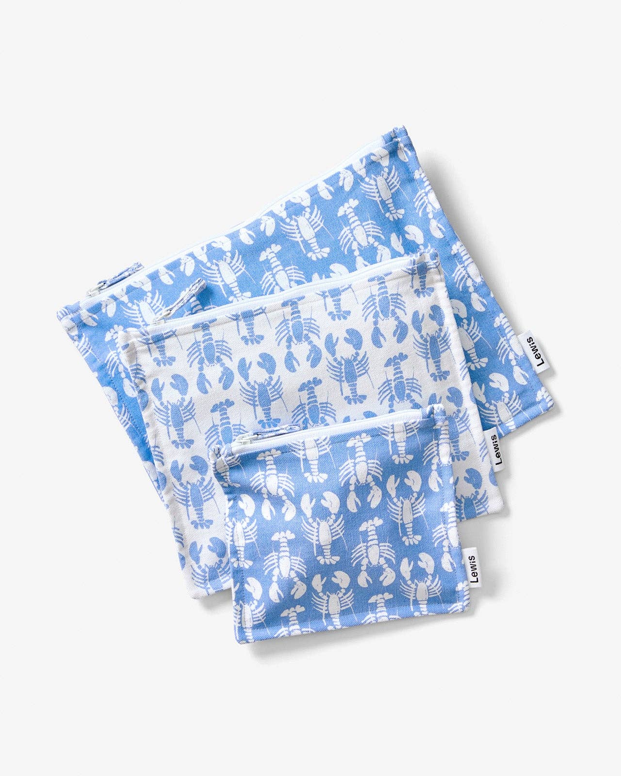 Zip Pouch Set - Lobster | Pacific