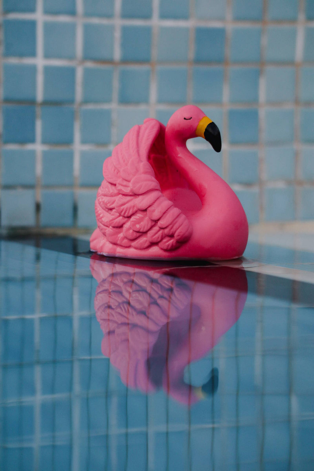 Natural rubber Bathtoy Flamingo - Pink