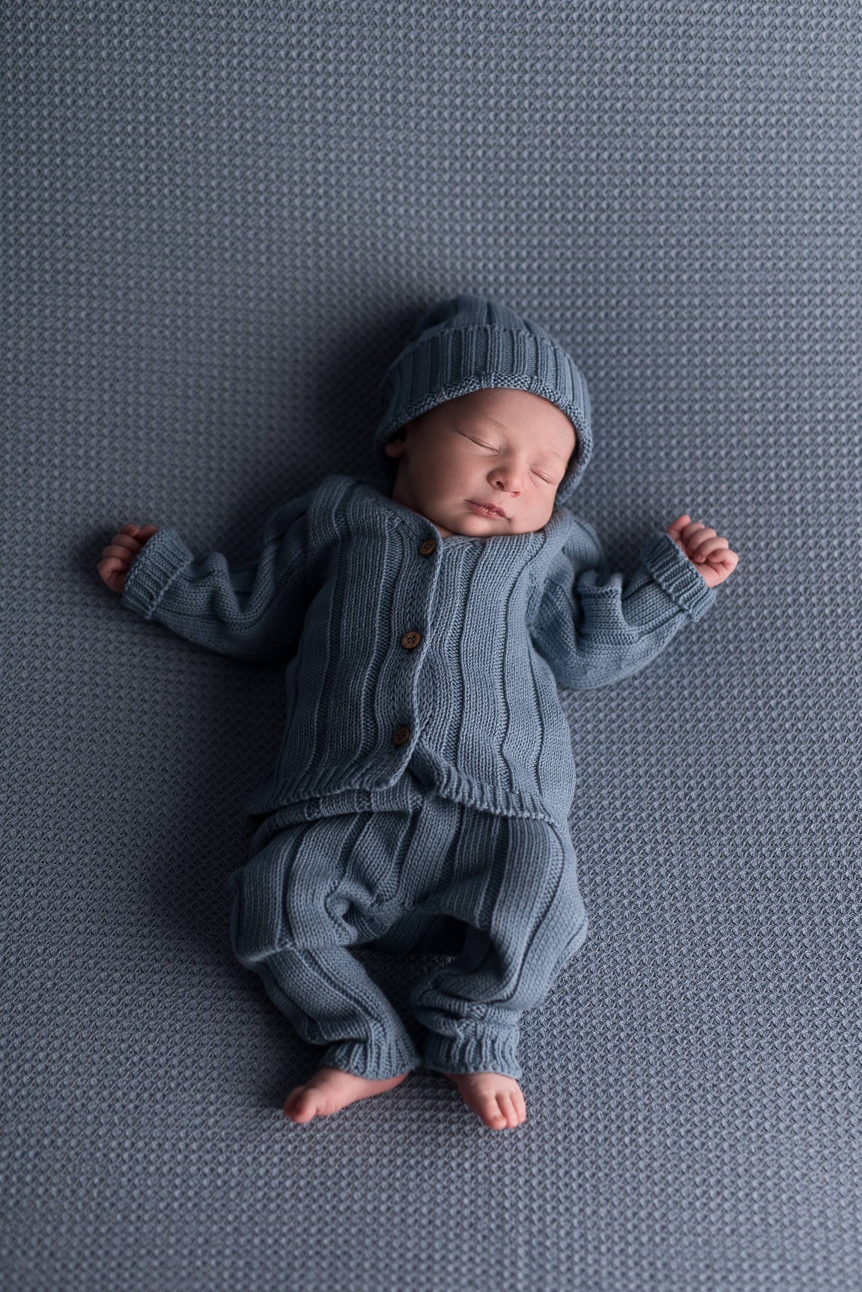 Organic Baby Hat in Jeans