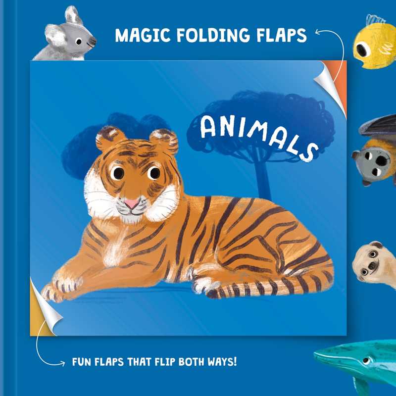 Magic Folding Flaps - Animals by Little Genius Books