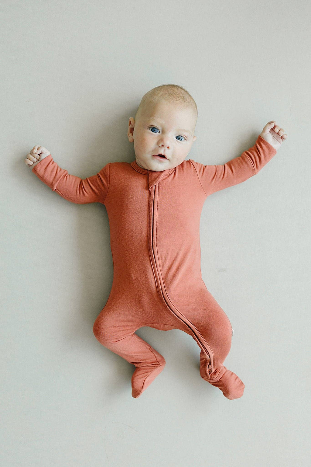 Zip Footie | Fog Grey