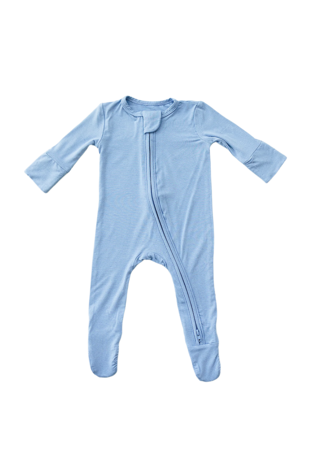Zip Footie | Fog Grey