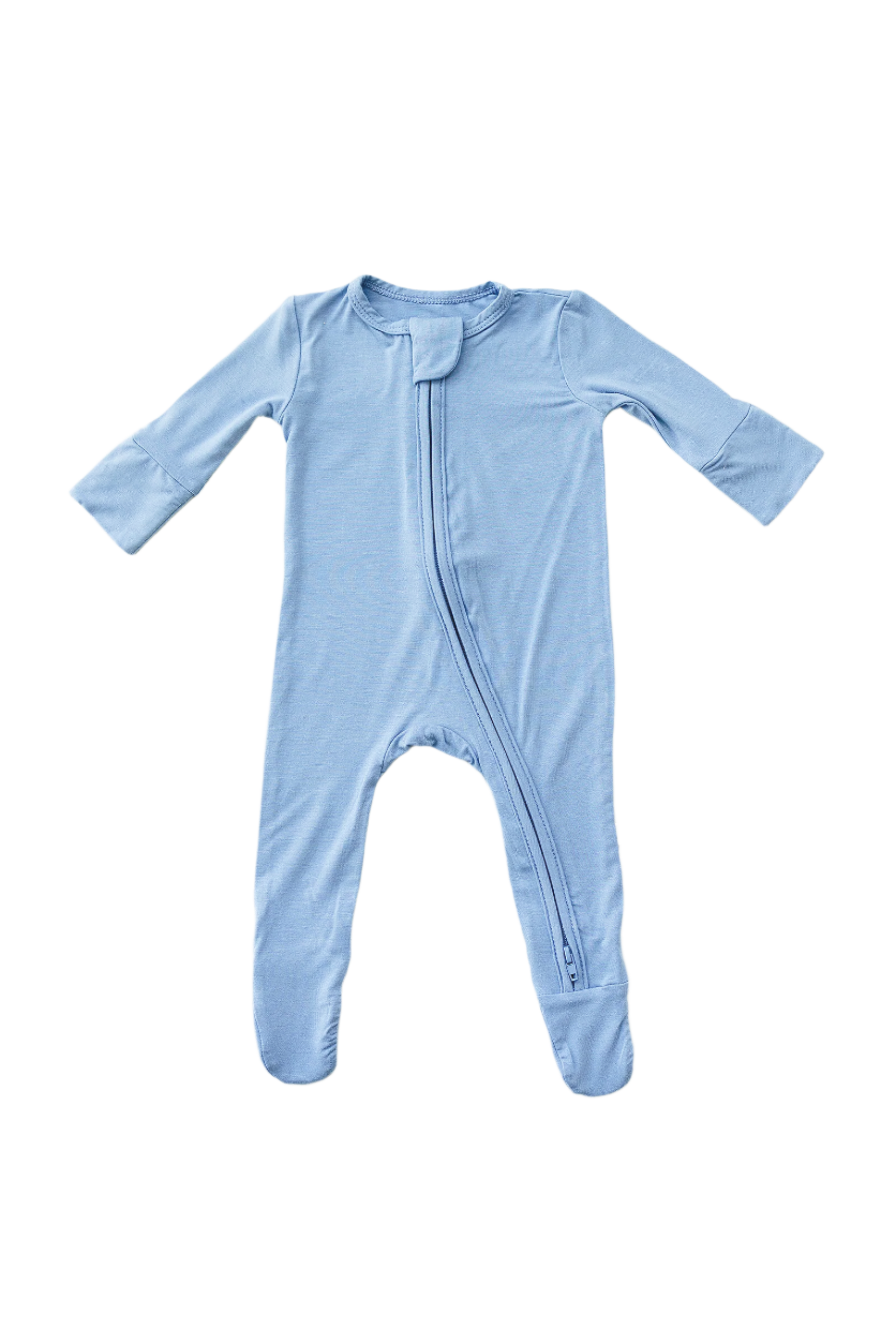 Zip Footie | Fog Grey